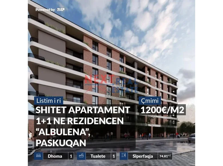 Apartamento 2 habitaciones 66 m² Tirana, Albania