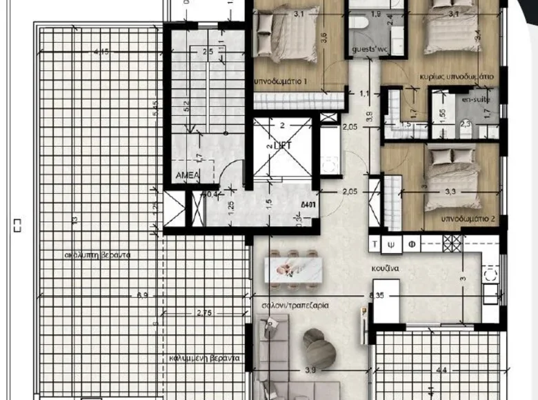 4 bedroom apartment 198 m² Limassol, Cyprus