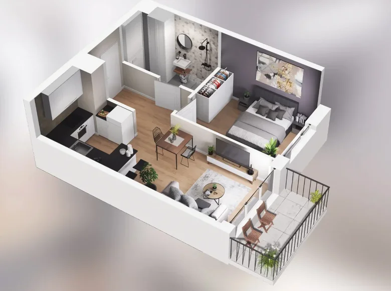 Apartamento 2 habitaciones 36 m² Poznan, Polonia