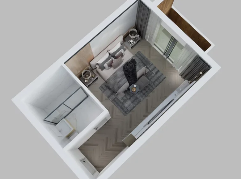 Wohnung 1 zimmer 27 m² Tiflis, Georgien