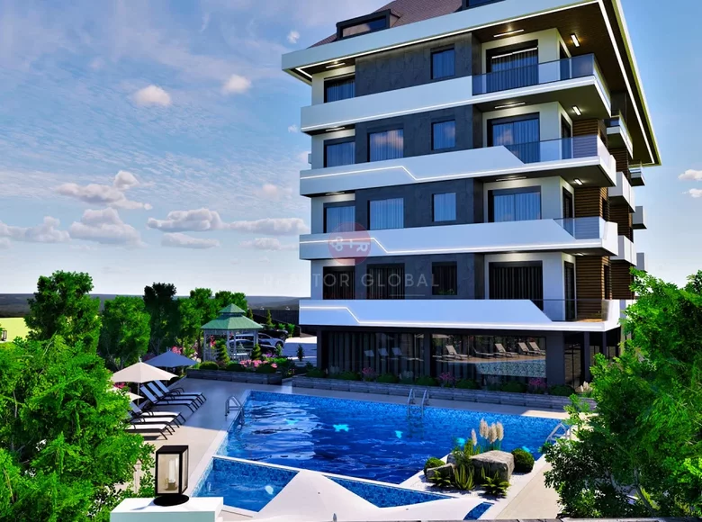 Apartamento 1 habitación 50 m² Alanya, Turquía