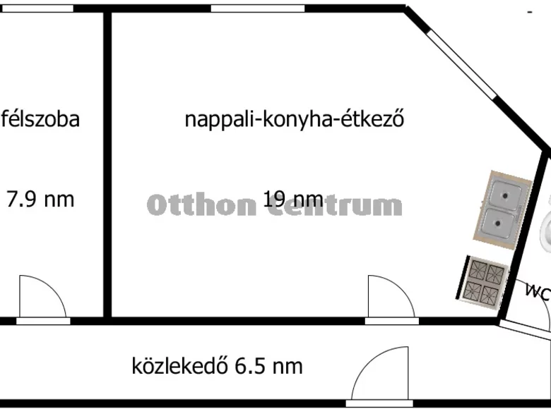 Mieszkanie 2 pokoi 55 m² Kisvarda, Węgry