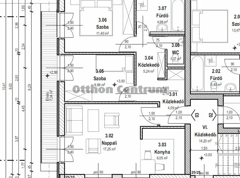 Квартира 3 комнаты 62 м² Будапешт, Венгрия