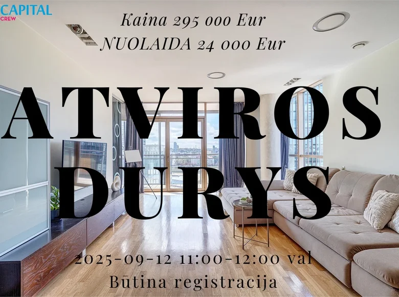Apartamento 2 habitaciones 82 m² Vilna, Lituania