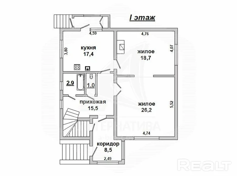 House 175 m² Brest, Belarus