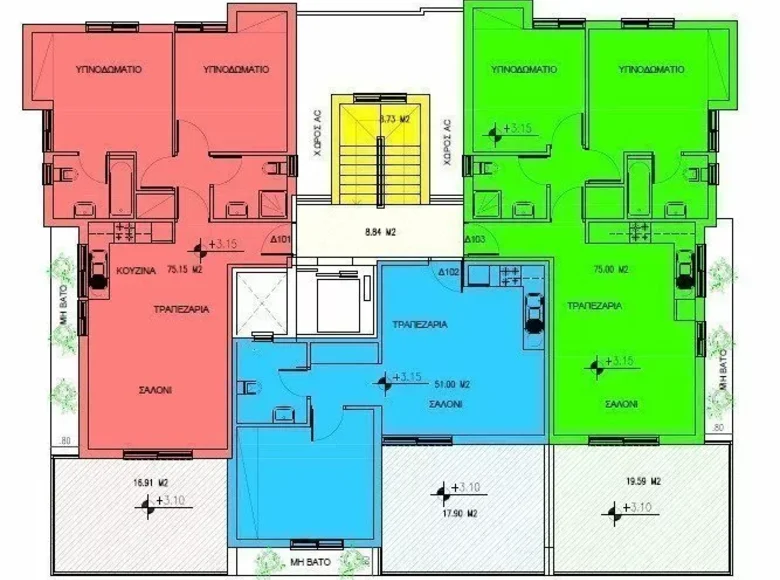 Квартира 3 спальни 120 м² Лация, Кипр