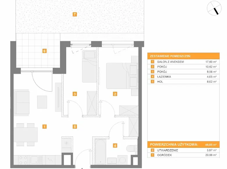 Apartamento 3 habitaciones  Varsovia, Polonia