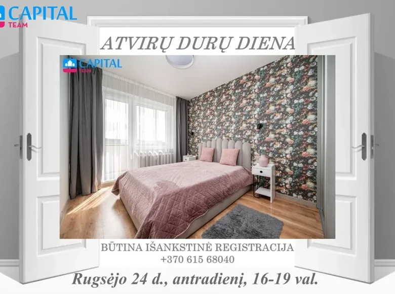 Apartamento 4 habitaciones 81 m² Vilna, Lituania