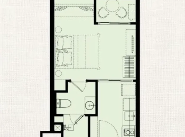 Студия 1 комната 26 м² Пхукет, Таиланд