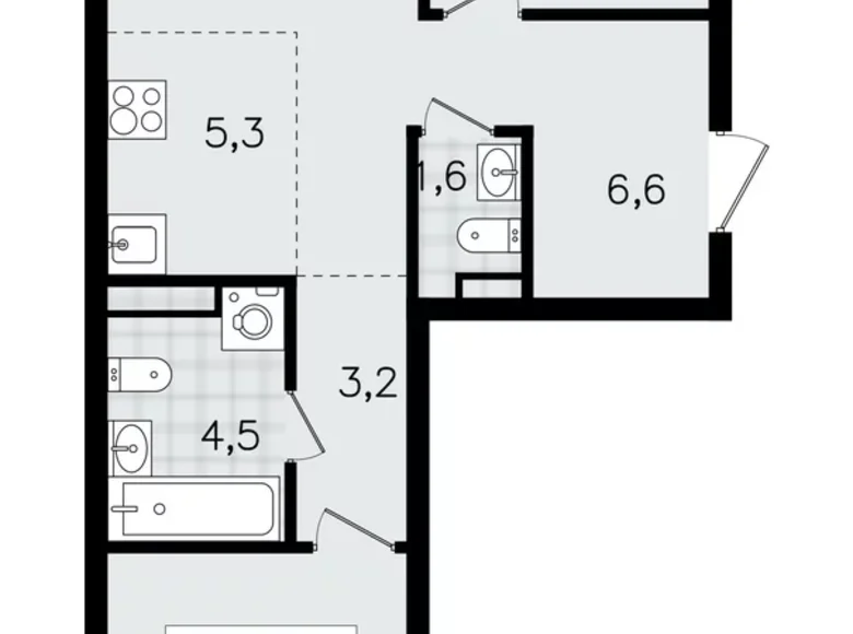 Wohnung 3 zimmer 58 m² Wsewoloschsk, Russland