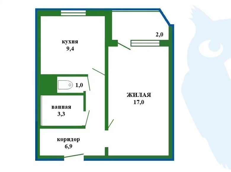 Appartement 1 chambre 38 m² Minsk, Biélorussie