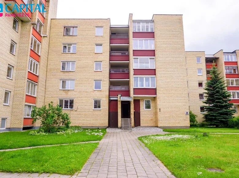 Mieszkanie 3 pokoi 65 m² Poniewież, Litwa