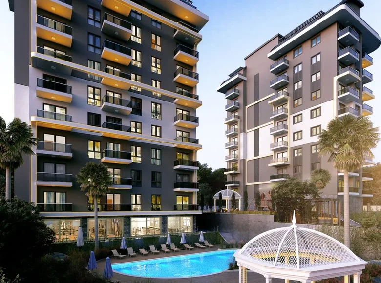 Квартира 1 спальня 54 м² Аланья, Турция