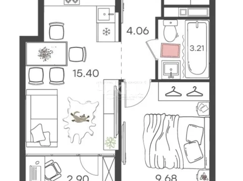 Квартира 36 м² Нижний Новгород, Россия