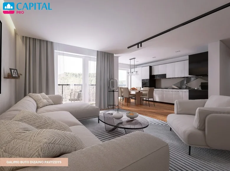 Apartamento 2 habitaciones 60 m² Vilna, Lituania