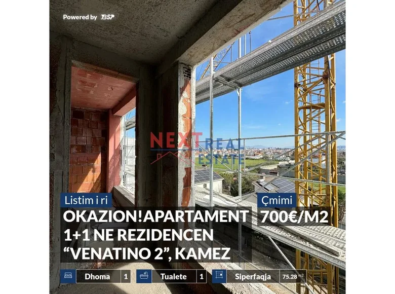 1 bedroom apartment 64 m² Kamez, Albania