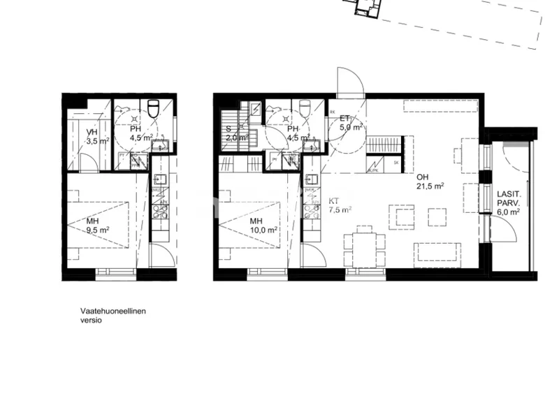 2 bedroom apartment 53 m² Regional State Administrative Agency for Northern Finland, Finland