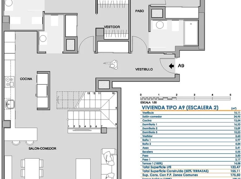 Penthouse 3 pokoi 284 m² el Campello, Hiszpania