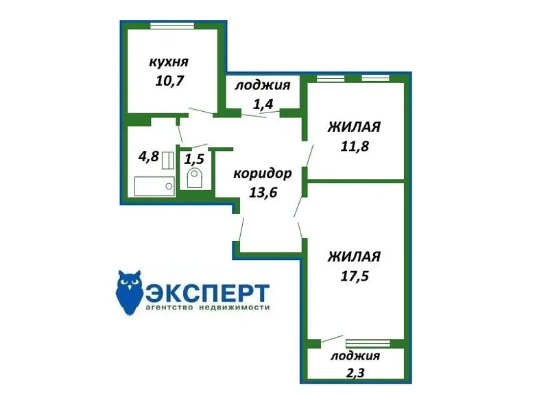 Appartement 2 chambres 65 m² Minsk, Biélorussie