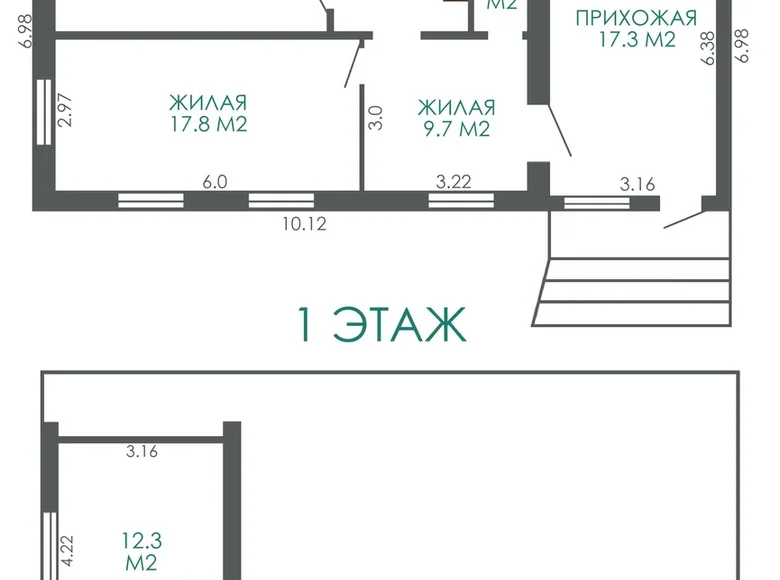 House 86 m² Piarezyrski sielski Saviet, Belarus