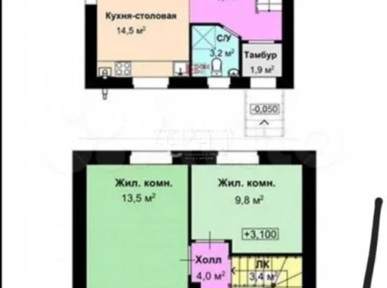 House 109 m² Bolsheelninskiy selsovet, Russia