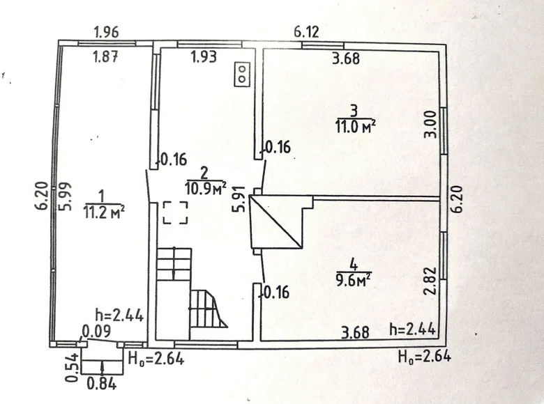 Haus 64 m² Kalodziscanski siel ski Saviet, Weißrussland