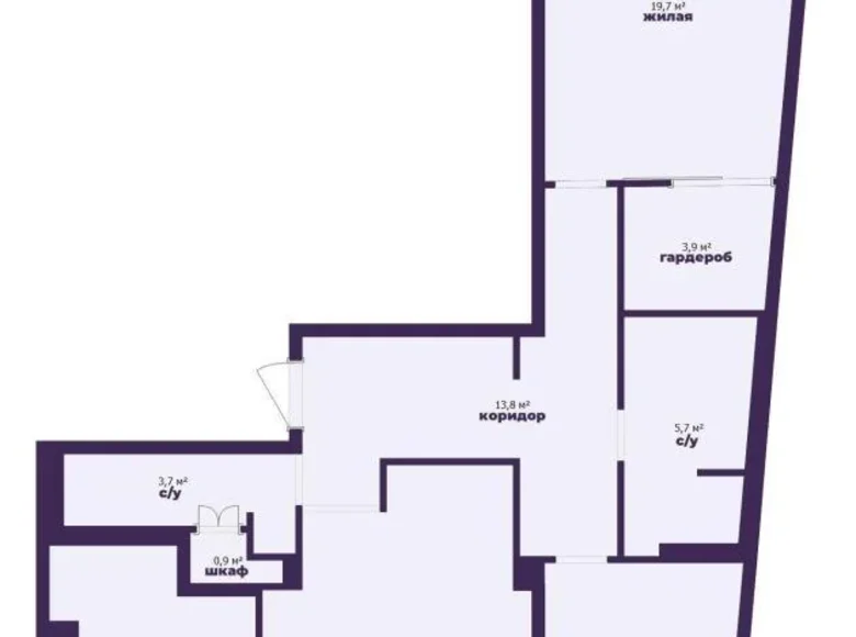 4 room apartment 101 m² Minsk, Belarus