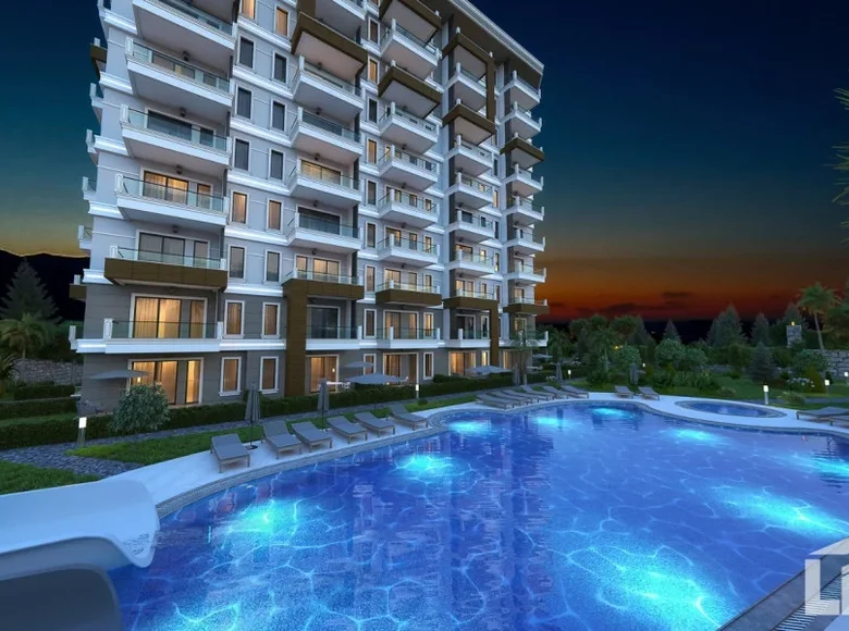 Mieszkanie 2 pokoi 65 m² Alanya, Turcja