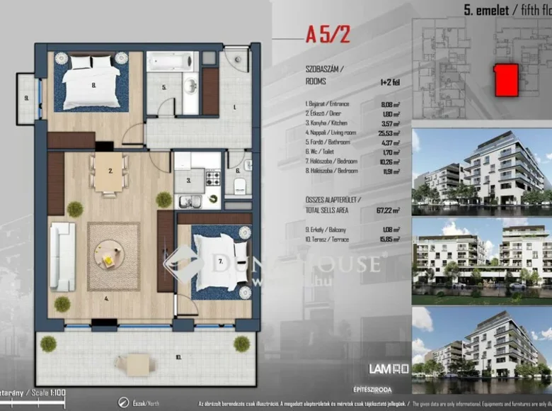 Apartment 76 m² Budapest, Hungary