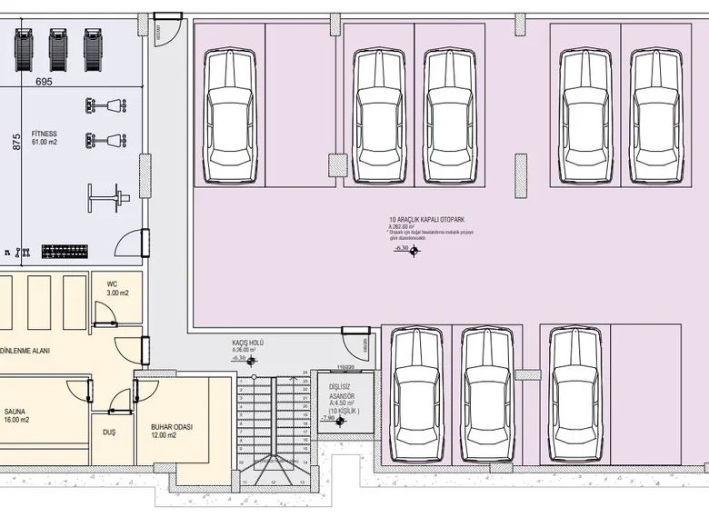 Wohnung 2 zimmer 42 m² Kestel, Türkei