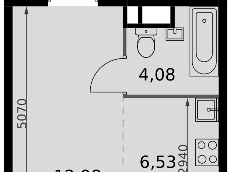 Studio 1 chambre 24 m² Moscou, Fédération de Russie