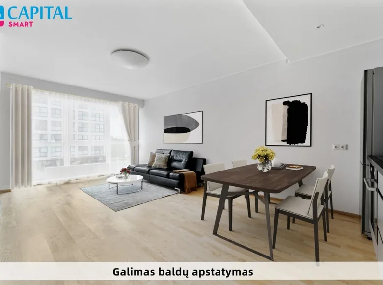 Квартира 2 комнаты 51 м² Вильнюс, Литва