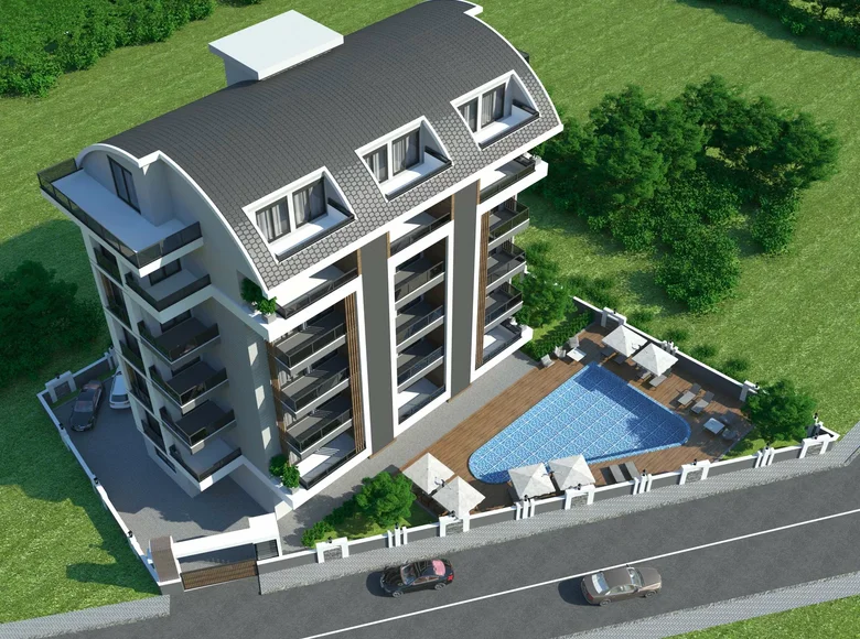 Квартира 1 комната 101 м² Ciplakli, Турция