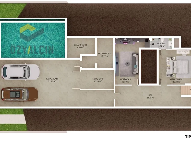 Willa 5 pokojów 246 m² Agios Epiktitos, Cypr Północny