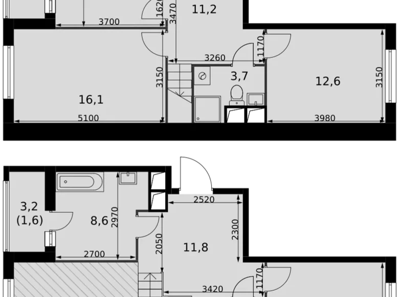 3 room apartment 94 m² Razvilka, Russia