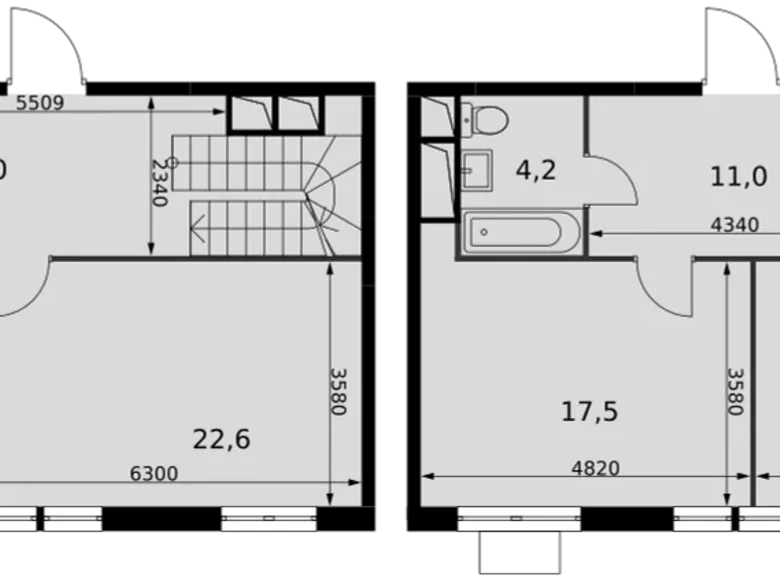 Mieszkanie 3 pokoi 101 m² Razvilka, Rosja