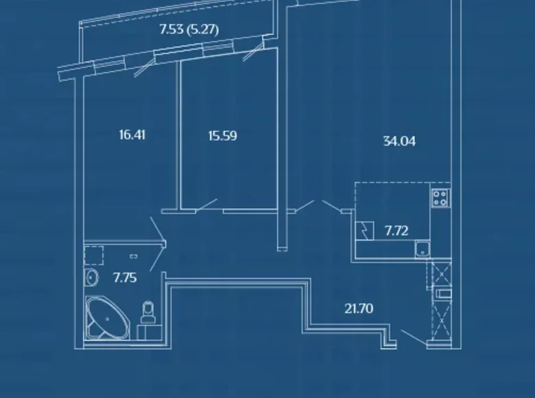 2 bedroom apartment 108 m² Minsk, Belarus