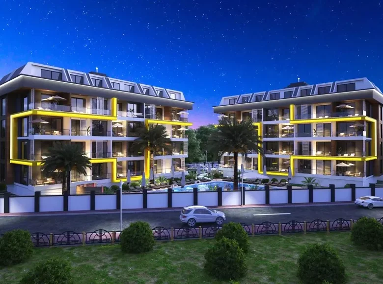 Квартира 1 комната 43 м² Аланья, Турция