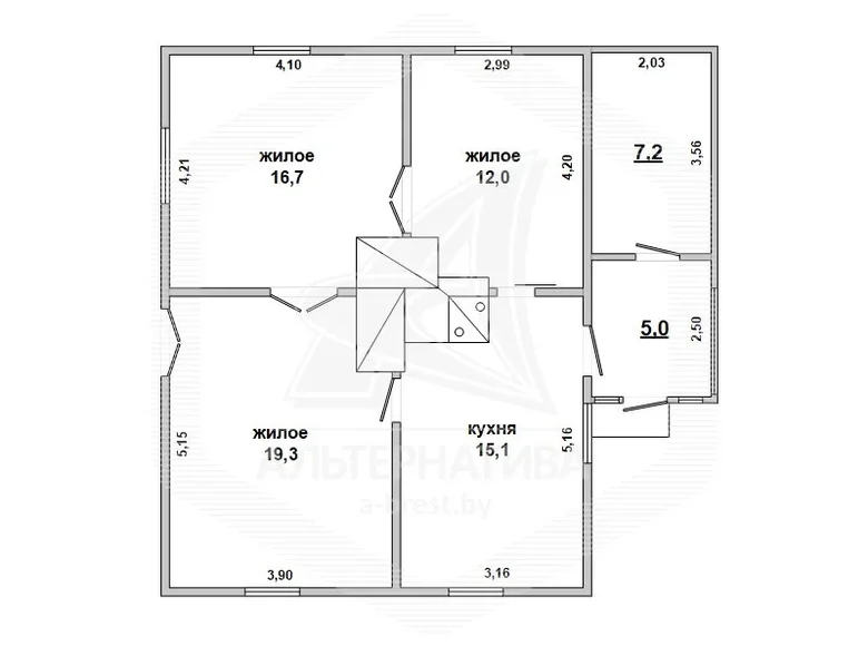 Haus 63 m² Pryborawa, Weißrussland