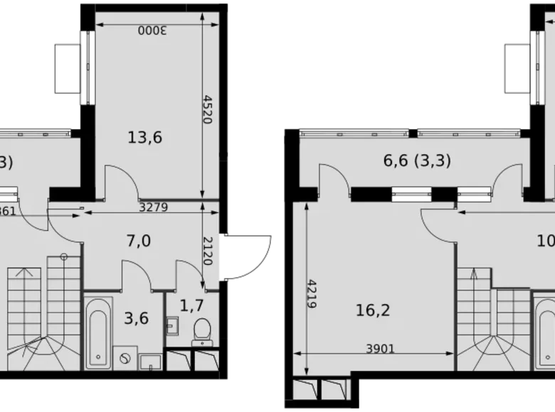 4 room apartment 101 m² Razvilka, Russia