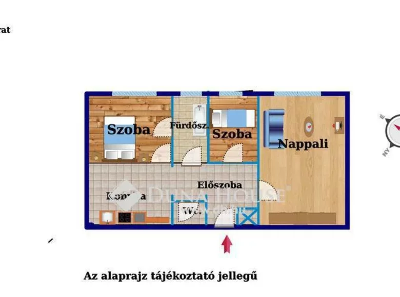 Mieszkanie 56 m² Budapeszt, Węgry