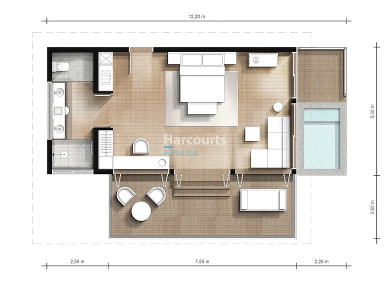 1 bedroom Villa 84 m² Lombok Tengah, Indonesia