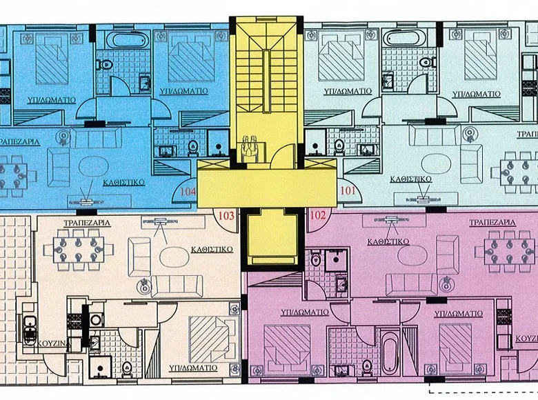 1 bedroom apartment 72 m² Moni, Cyprus