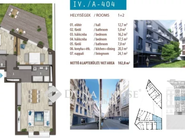 Apartamento 107 m² Budapest, Hungría