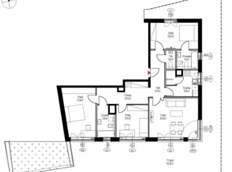 Apartamento 4 habitaciones 101 m² Varsovia, Polonia