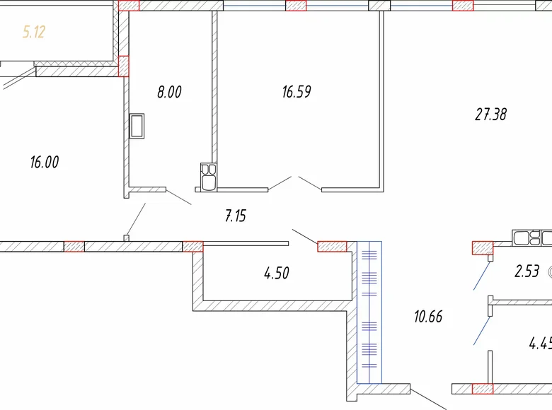 Appartement 3 chambres 102 m² Sack, Biélorussie