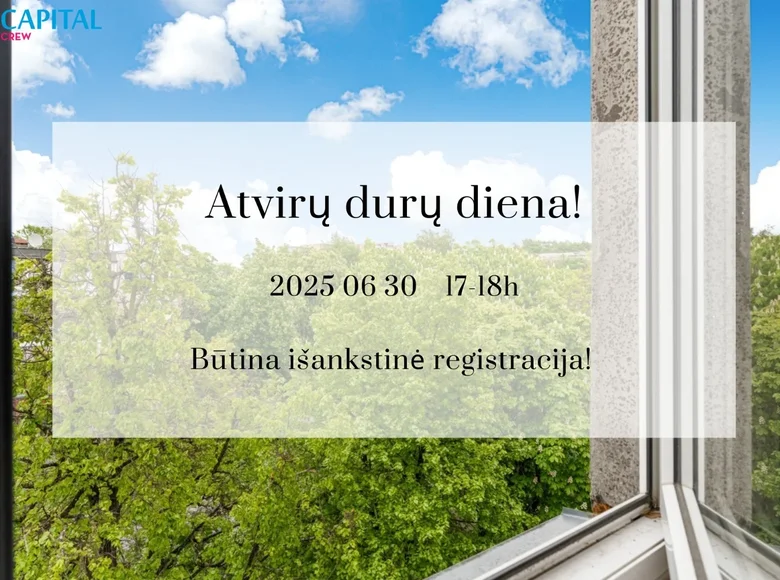 Mieszkanie 3 pokoi 48 m² Wilno, Litwa
