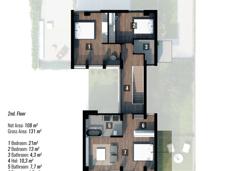 Willa 2 pokoi 474 m² Mahmutlar, Turcja