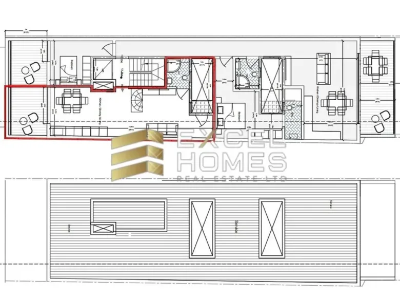 Attique 2 chambres  Birkirkara, Malte