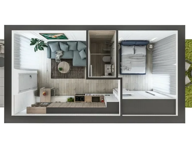 1 bedroom apartment 36 m² Nikiti, Greece